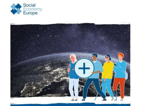Diapositiva con el logo de Social Economy Europe