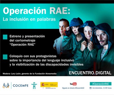 Cartel encuentro COCEMFE Operación RAE