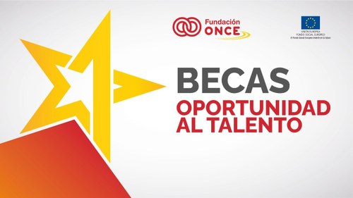 Cartel con el logo de las becas Oportunidad al Talento 