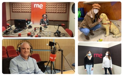 Collage con cuatro de los actores y actrices que participan