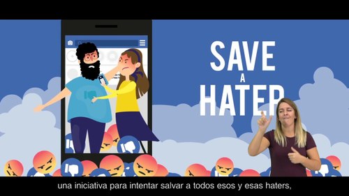 Fotograma de la campaña 'Save a hater'