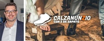 César González (izda) e imagen del portal Calzanunzio (dcha)