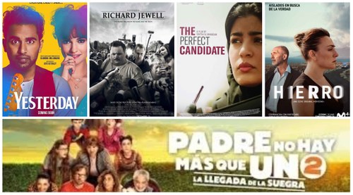 Collage con los carteles de varias de las películas