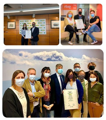 Collage con la entrega de diplomas a algunos de los ganadores