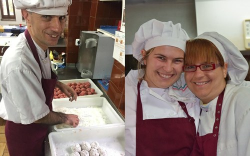 Trabajador y trabajadoras con TEA de la Fundació Autisme Mas Casadevall
