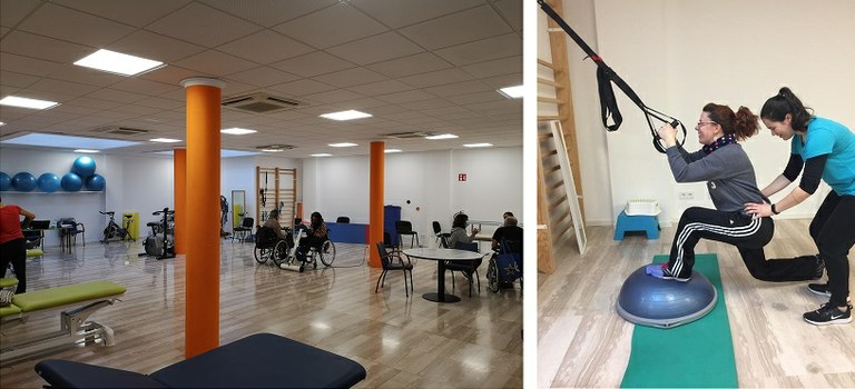 Imagen de las instalaciones del centro de fisioterapia dotado por Fundación ONCE
