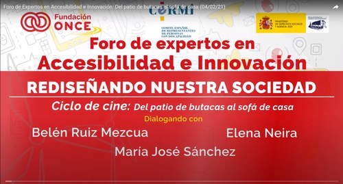 Cartela de presentación del Foro de Expertos en Accesibilidad e Innovación