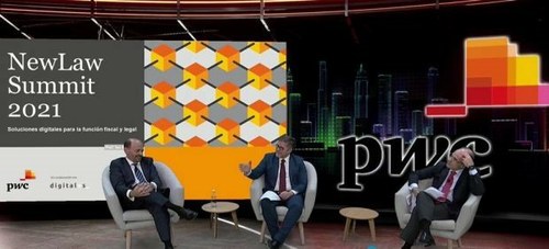 Momento de la intervención de Barceló en el NewLaw Summit 2021