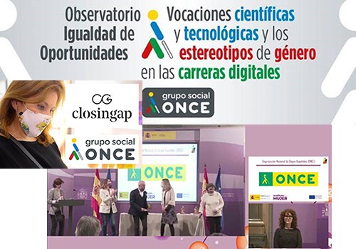 Collage con varias acciones del Observatorio de Igualdad