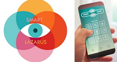 Collage de imágenes de la app SmartLazarus