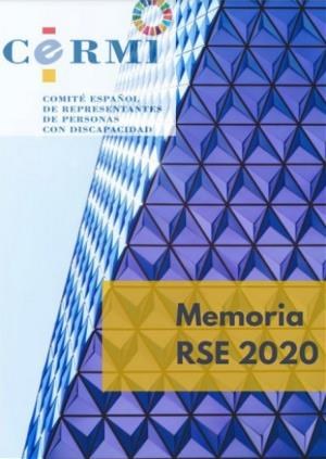 Portada de la Memoria RSE 2020 del CERMI