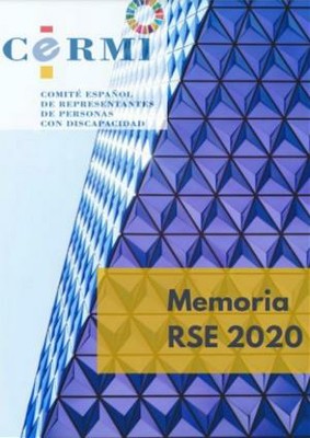Portada de la Memoria RSE 2020 del CERMI