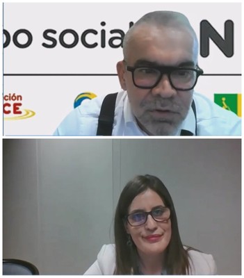 Collage con la imagen de Eva Vilaplana y Jorge Íniguez