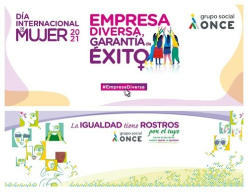 Collage Día Internacional de la Mujer y Agentes de Igualdad