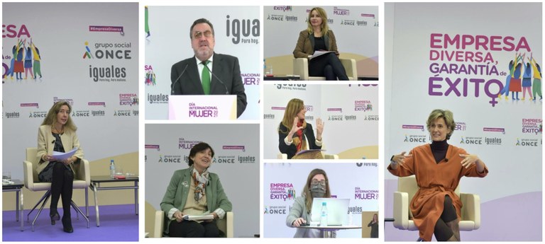 Collage con todos y todas las participantes en la Mesa Redonda