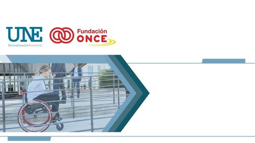 Logos UNE y Fundación ONCE