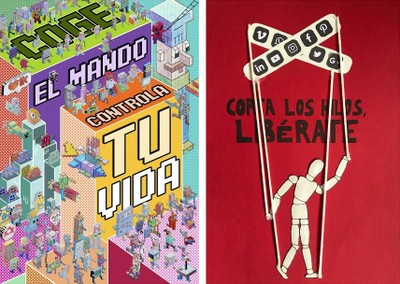 Carteles ganadores en la categoría C en Córdoba (izda.) y en Valencia (dcha.)