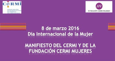 Diapositiva cartel del Manifiesto del 8M de la FCM