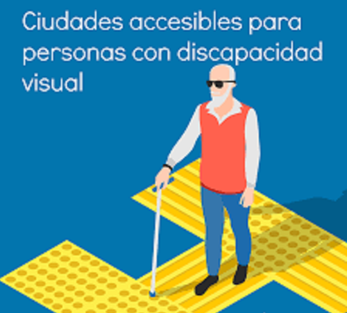 Diapositiva alusiva a medidas de accesibilidad para las personas ciegas