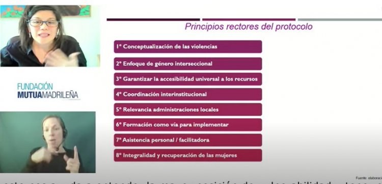 Pantallazo de la presentación del Protocolo de la FCM