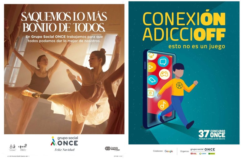 Carteles de las campañas Bonita la gente y 37 Concurso Escolar