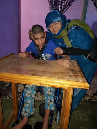 Niño saharaui con discapacidad destinatario de las ayudas