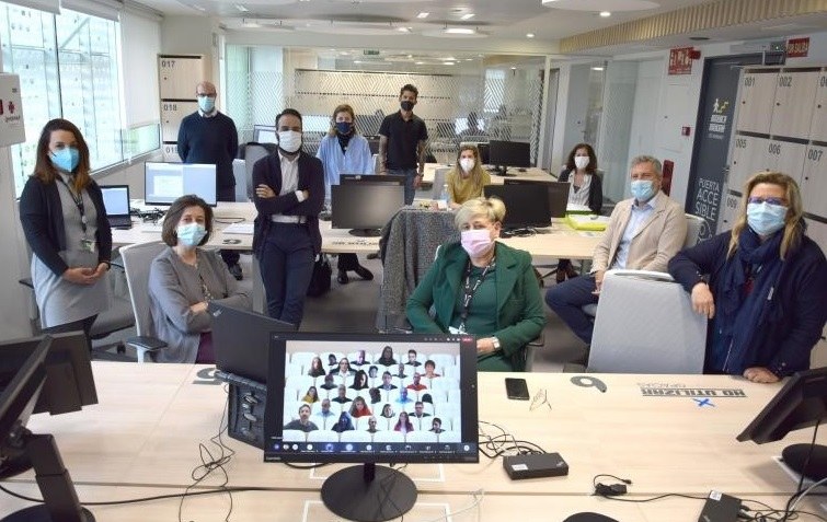 Equipo de empleados de la Correduría de Ilunion