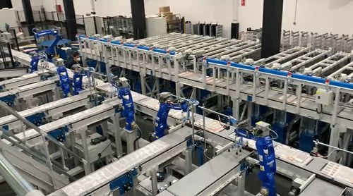 Imagen de la Unidad Robotizada del Centro Logístico y de Producción de la ONCE en Madrid