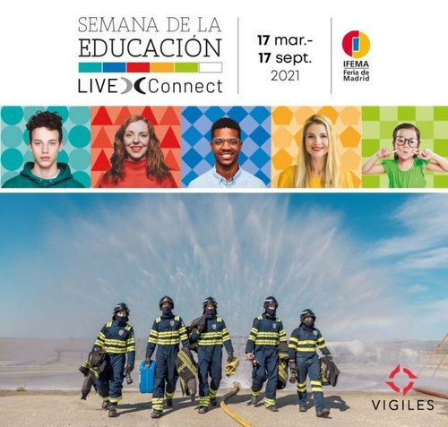 Cartel de la participación en AULA  del centro de FP Vigiles