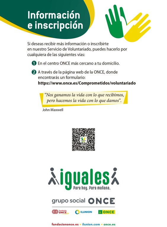 Información e inscripciones del Voluntariado