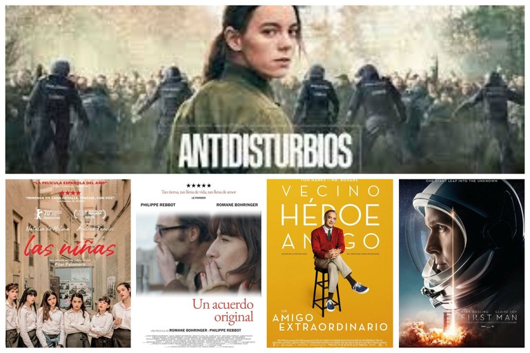 Collage con los carteles de varias de las películas