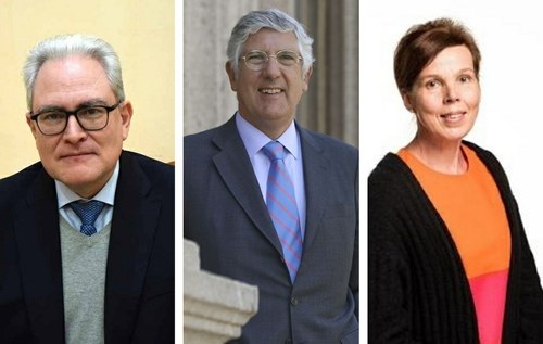 De izda a dcha: los embajadores de Paraguay, Portugal y Finlandia