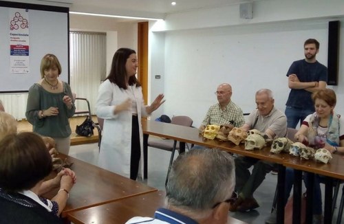 La investigadora Sonia Díaz en un momento del taller