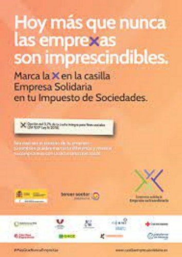 Diapositiva cartel de la campaña Empresas Solidarias