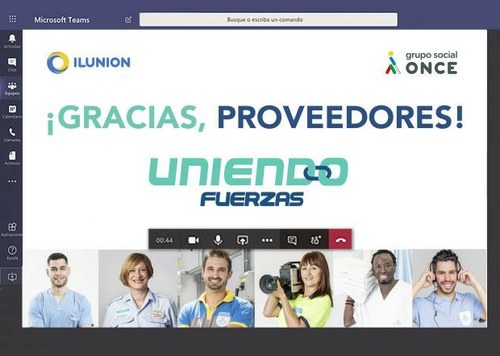 Diapositiva del encuentro de agradecimiento a los proveedores de Ilunion