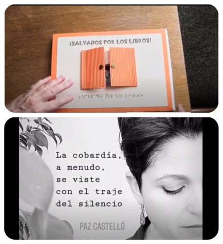 Dos momentos de una de las sesiones de Telémaco