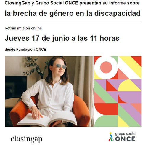 Cartel La brecha digital en la discapacidad
