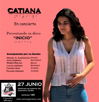 Cartel del Concierto de Catiana