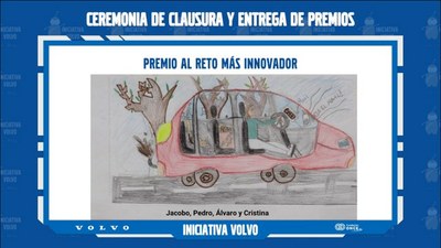 Diapositiva del cartel al premio a la innovación