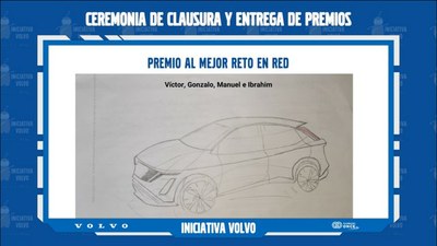 Diapositiva del cartel al reto en red