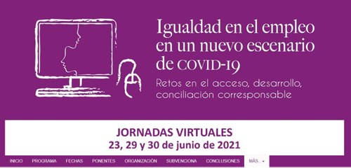 Portada web de las Jornadas de la Universidad de Sevilla