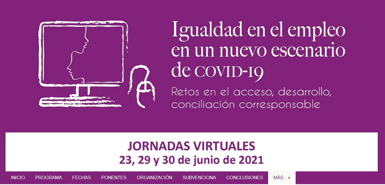 Portada web de las Jornadas de la Universidad de Sevilla