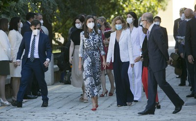 Llegada de la reina Letizia al CDC de la ONCE 