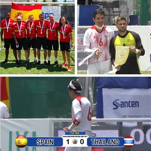 Collage de imágenes del equipo durante su participación en Tokio.