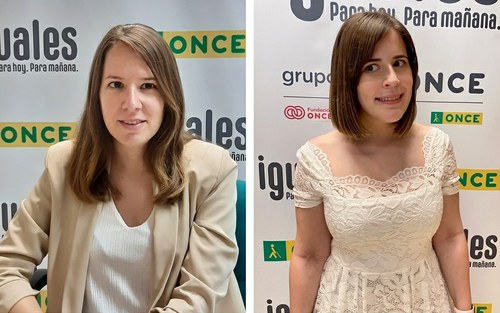 Estela, a la izda., y Lucía, a la dcha.