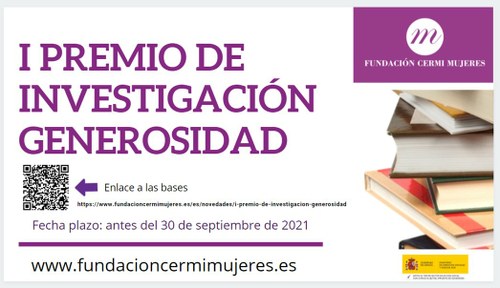 Diapositiva de la convocatoria del I Premio de Investigación Generosidad