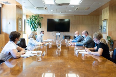 Reunión de la PTS con Calviño