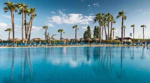 Vista de la zona de piscina del Islantilla