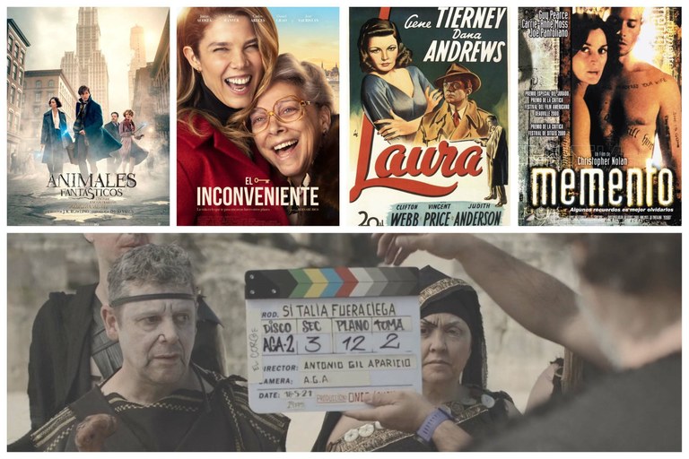 Collage con los carteles de varias de las películas