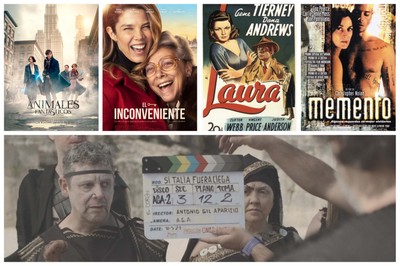 Collage con los carteles de varias de las películas